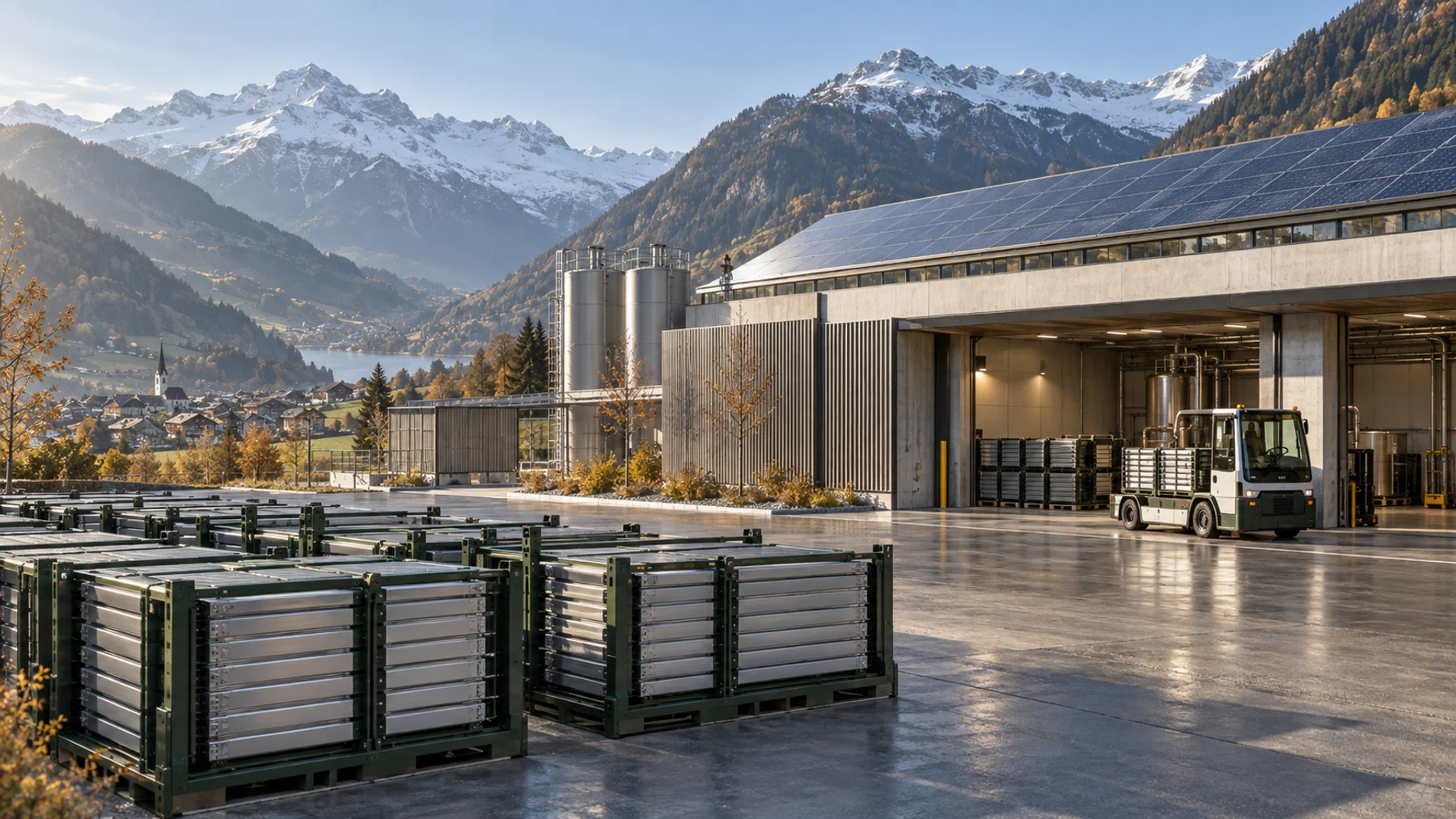 Concept of renewable generation and regional carrier logistics