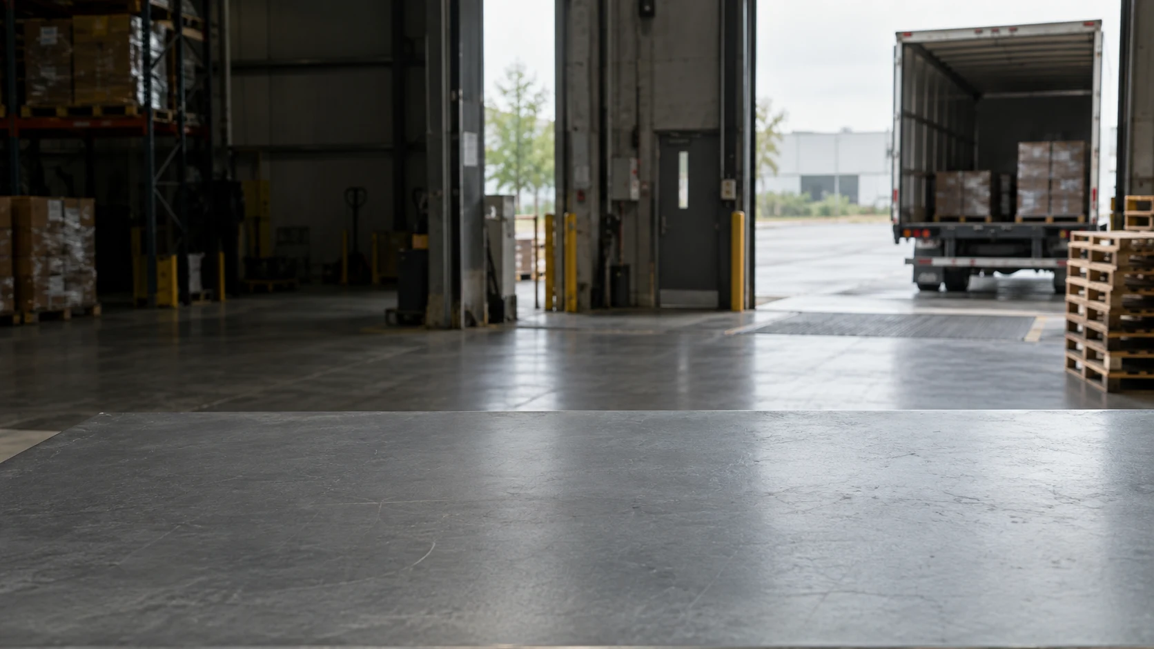 Carriers on a pallet in local logistics